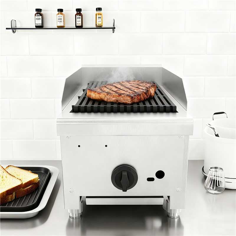 12 Inch Commercial Gas Lava Rock Charbroiler