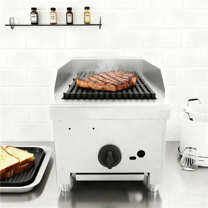 12 Inch Commercial Gas Lava Rock Charbroiler