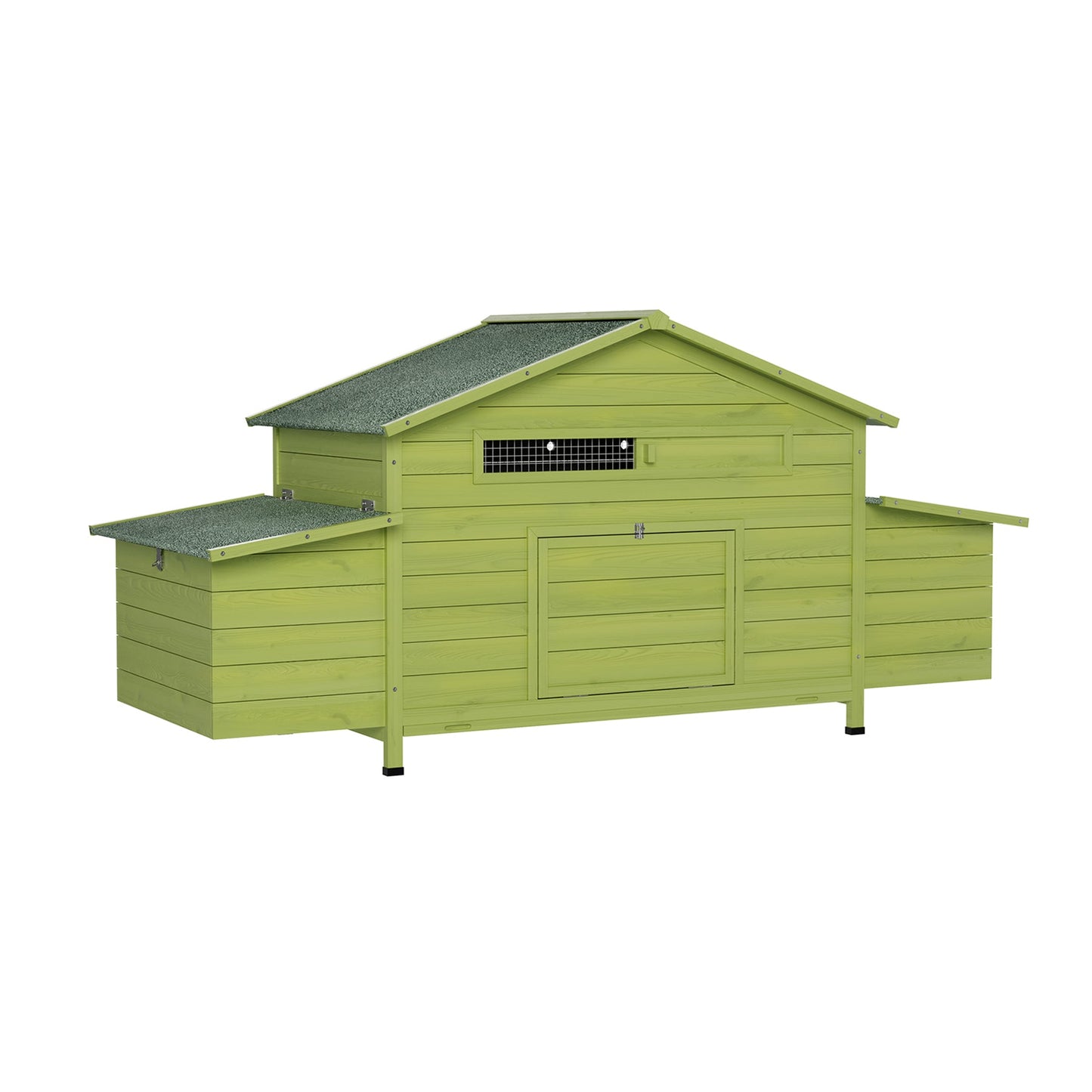 11.12 ft² Large Wooden Chicken Coop with Nesting Boxes & Perch