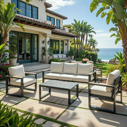 Modern Outdoor Sofa Set With Coffee Table