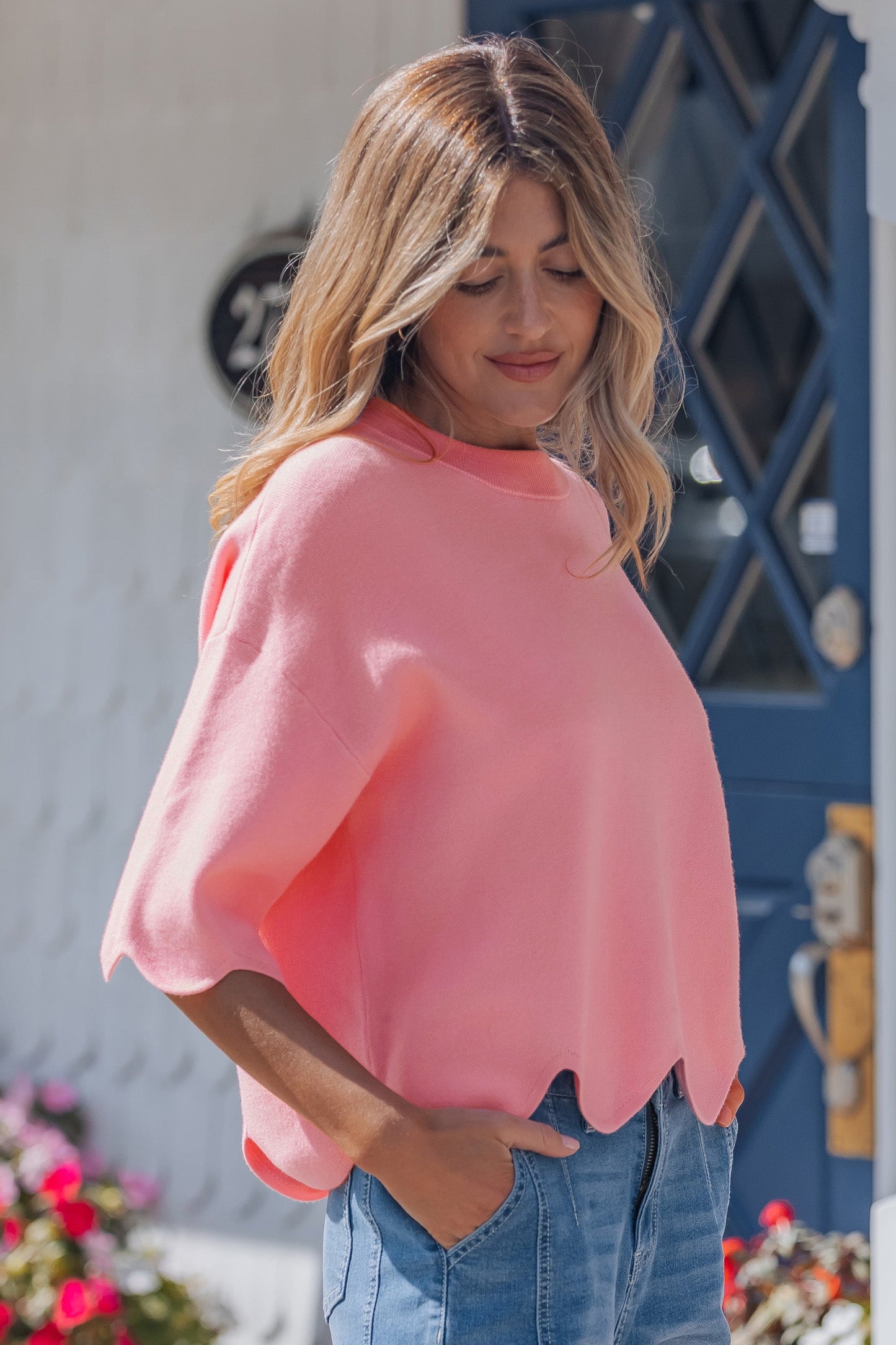 Chloe 3 4 Sleeve Sweater