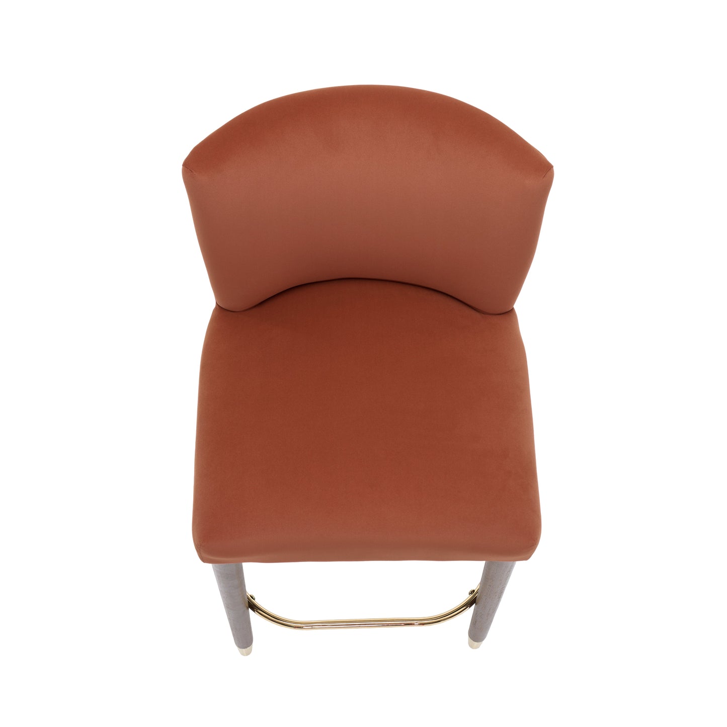 27-Inch Modern Counter Stool with Fabric Seat and Footrest