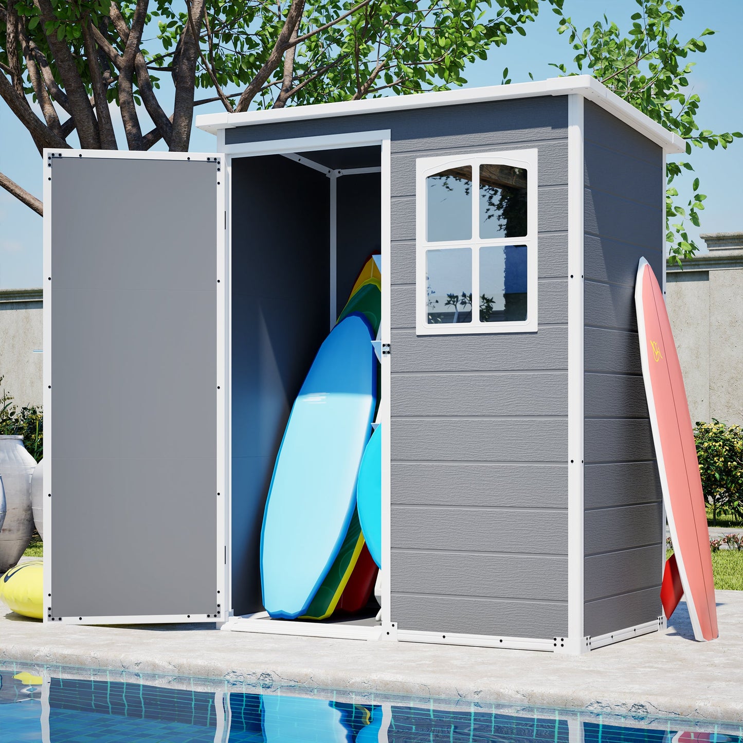 5x3ft Resin Shed