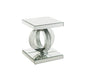 Ornat - End Table - Mirrored & Faux Square Diamonds