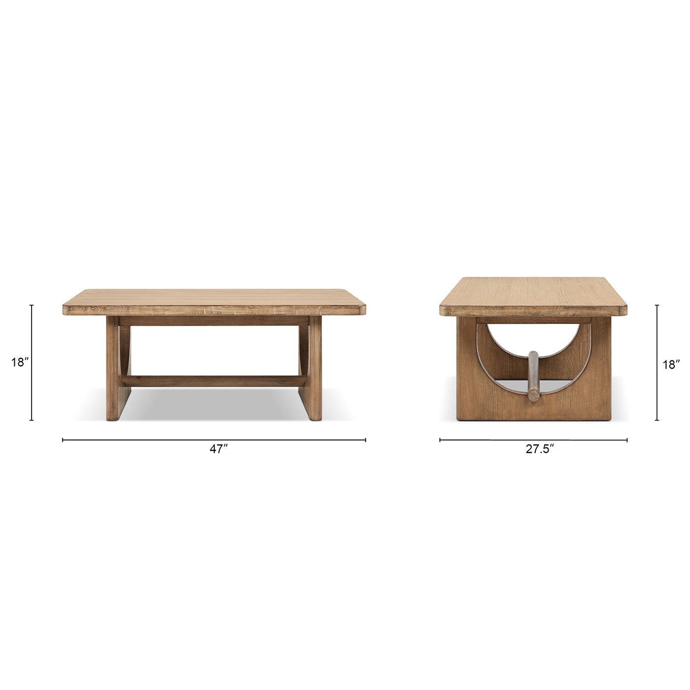 Turnkey 47" Coffee Table Antique