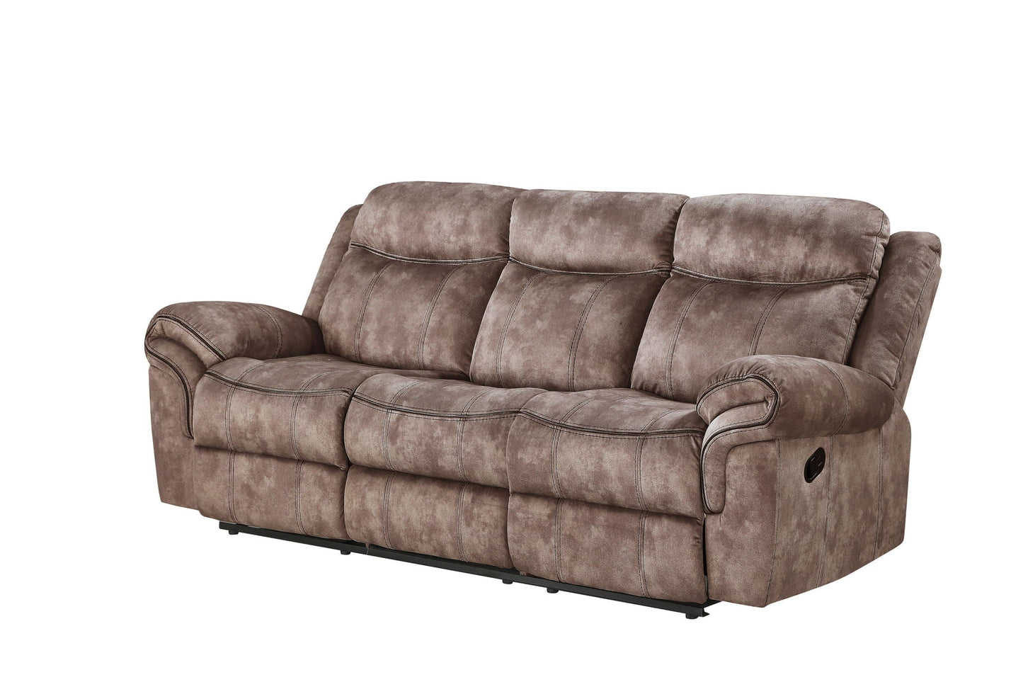 Zubaida Two Tone Recliner Sofa with USB Port and Drop Down Table