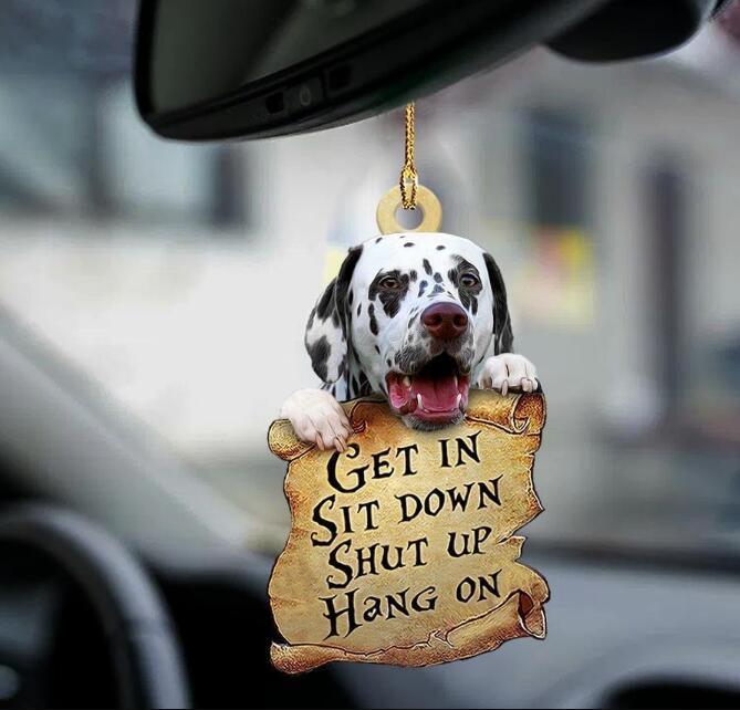 Car Pendant Sleeping Dog Angel Home Decor Acrylic Showcase Hanging Ornaments For Doors