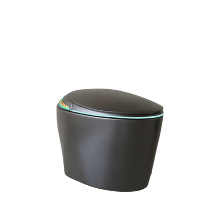 Unique Smart Toile With Built In Bidet, Auto Open / Close Seat, Foot Sensor, LED Display, Night Light, Warm Water & Dryer Ceramic
