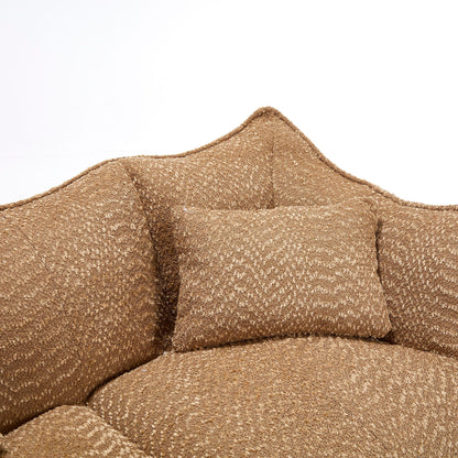 Comfortable Dual Beanbag Chair With High Resilience Foam Core For 2 People