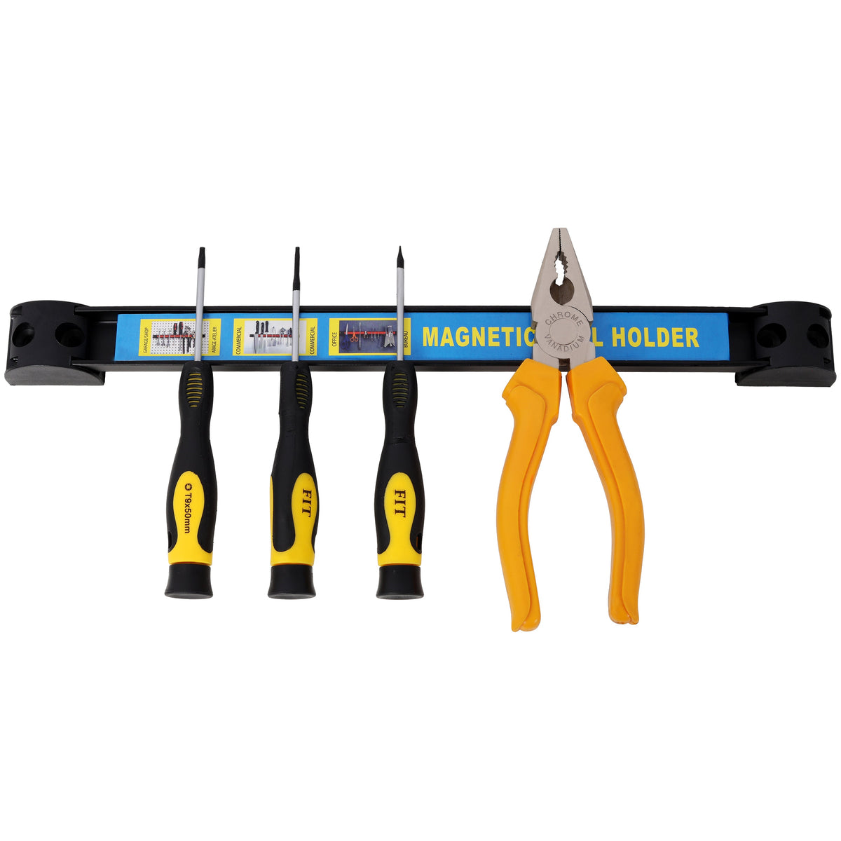 Heavy Duty Magnetic Tool Holder Set with Versatile Lengths – Steel, 6-Pack