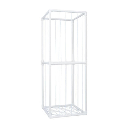 Stuffed Animal Storage PVC Plush Organizer Shelf Plush Stuffed Animal Holder Standing Kids Toy Storage Cage with Elastic Band for Nursery Play Room Be
