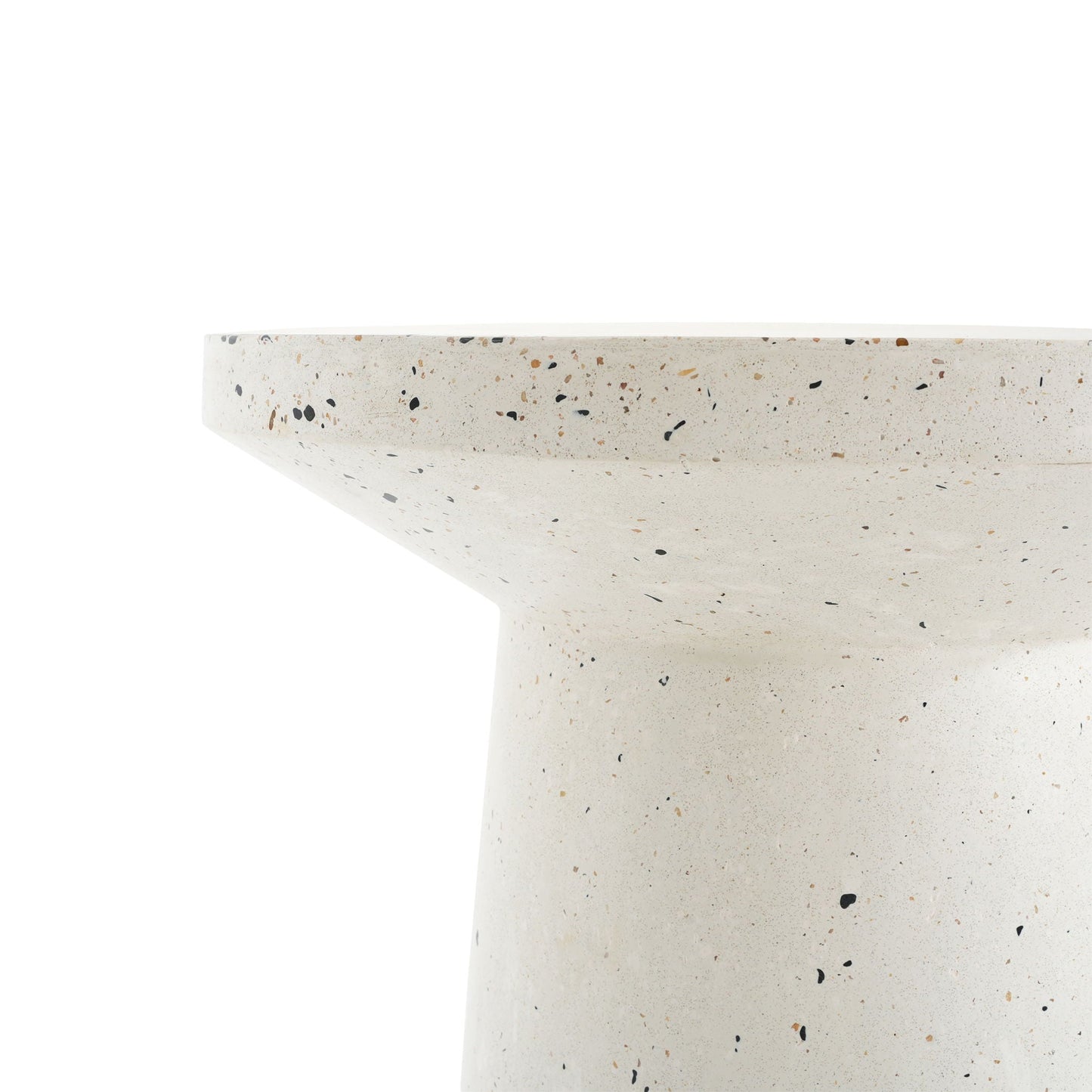 Terrazzo Outdoor Side Table - White