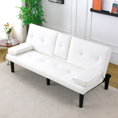 Sofa Bed With Foldable Design And Cup Holder