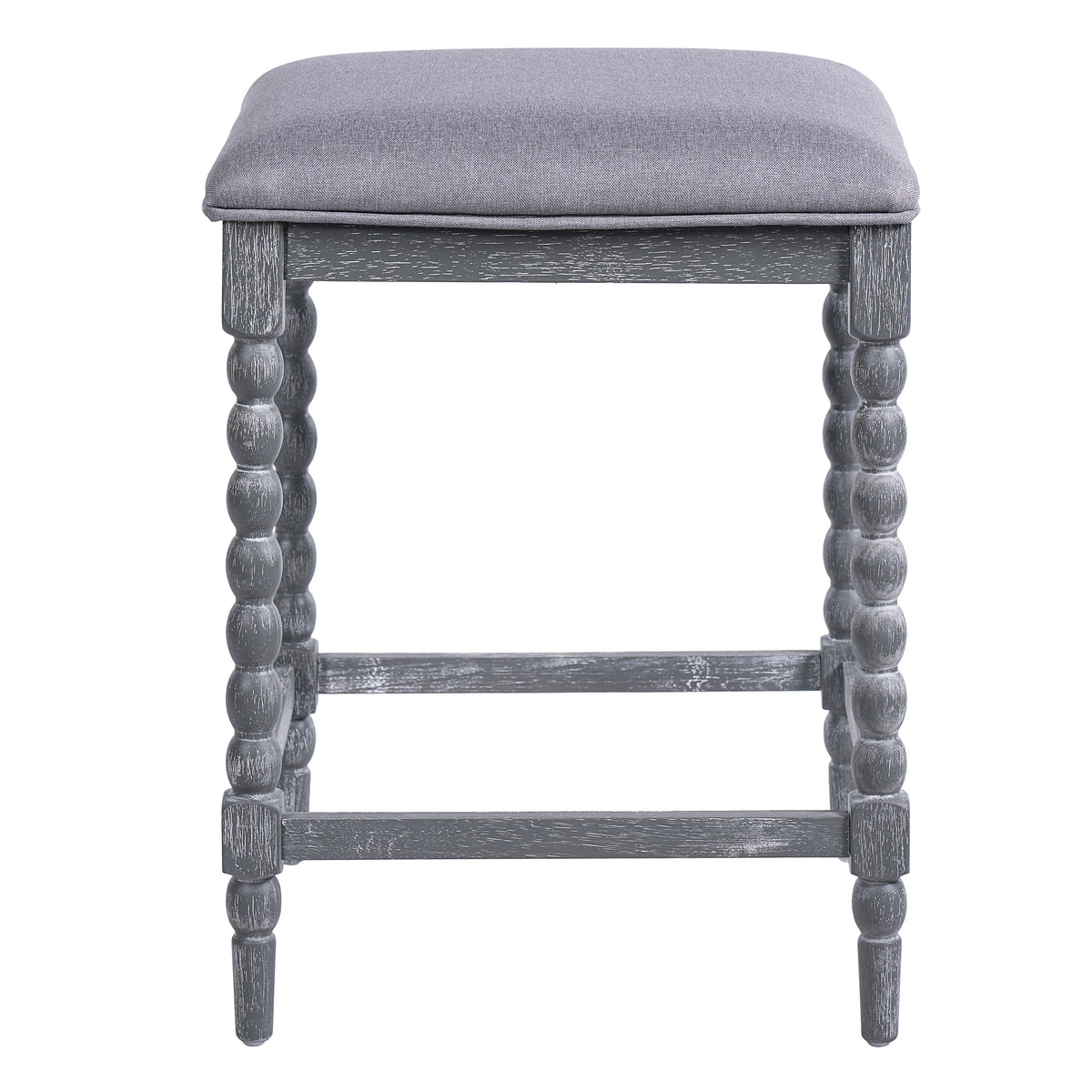 26" Counter Stools - Set of 2 with Upholstered Seat