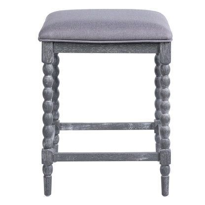 26" Counter Stools Set of 4 with Upholstered Seat