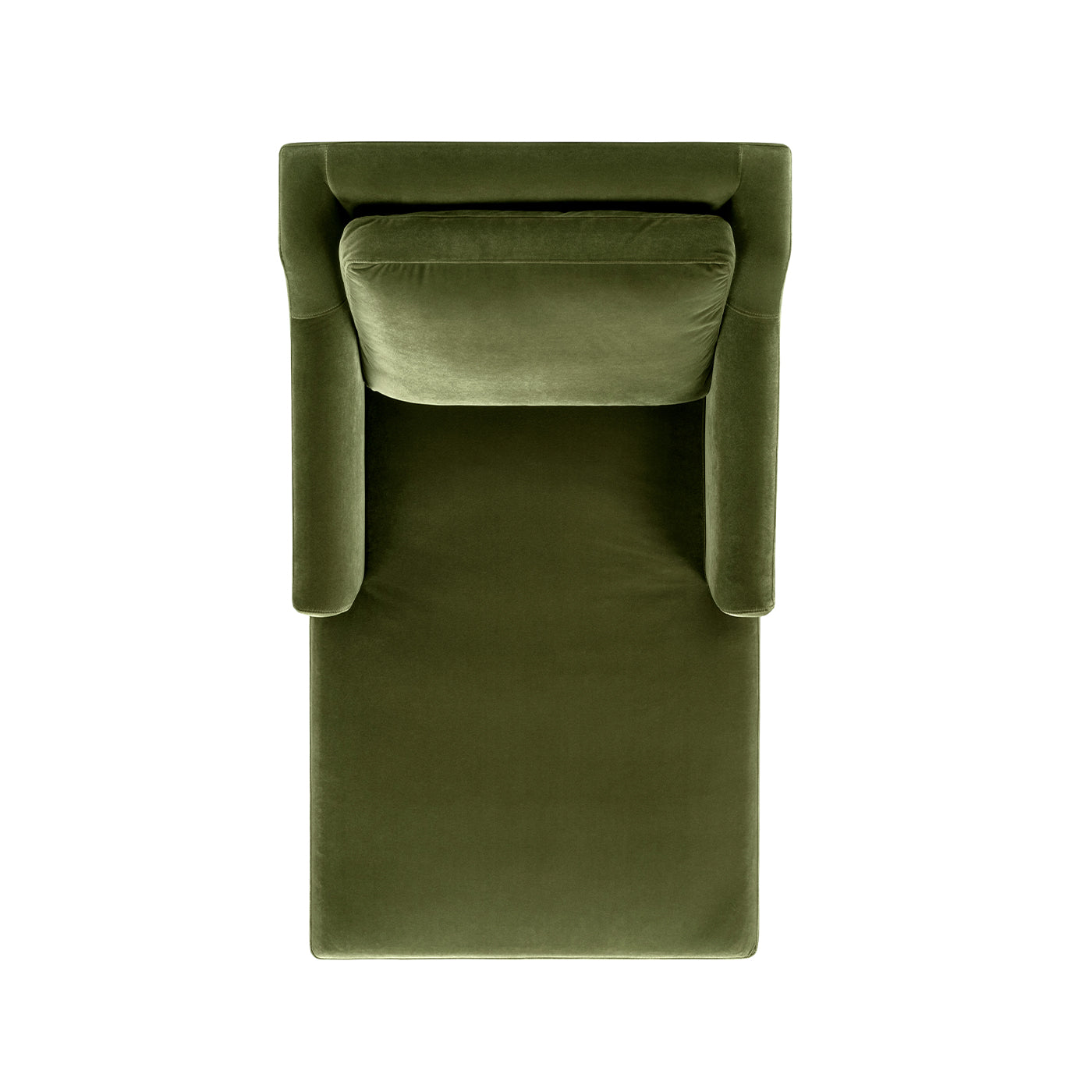 Josephine 60" Upholstered Chaise Lounge in Olive
