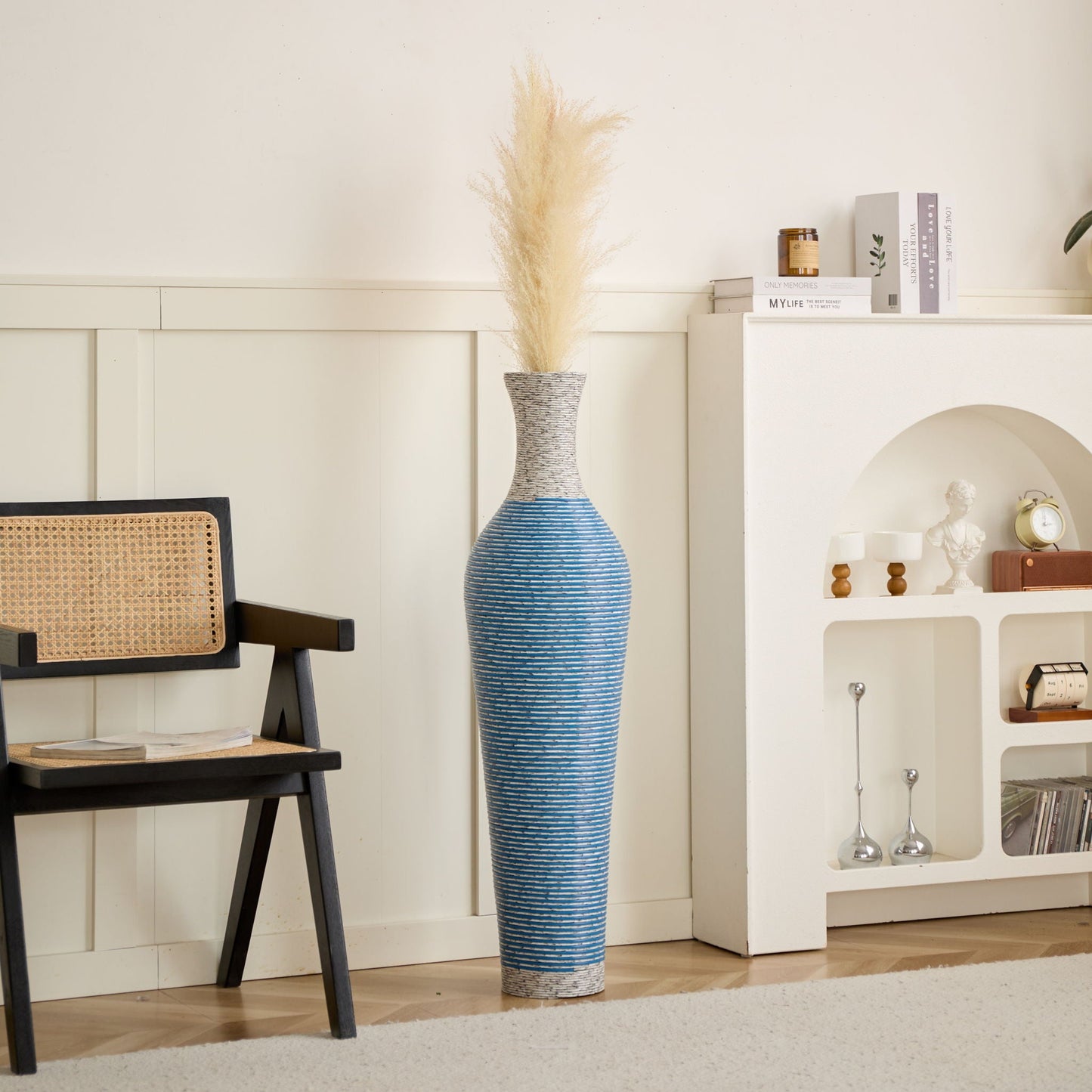 Classic And Neat Floor Vase, High Independent Flower Stand (Set of 3)