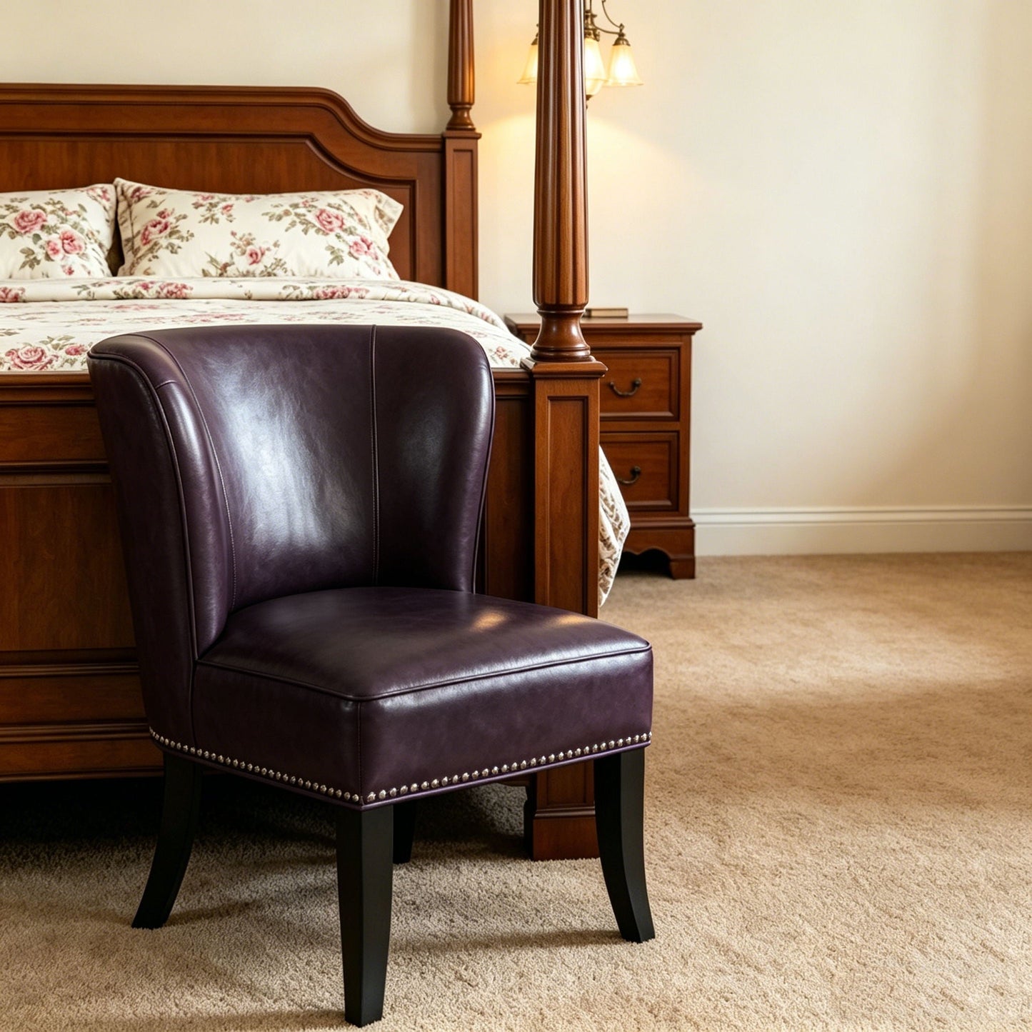 Accent Chair For Living Room - Purple