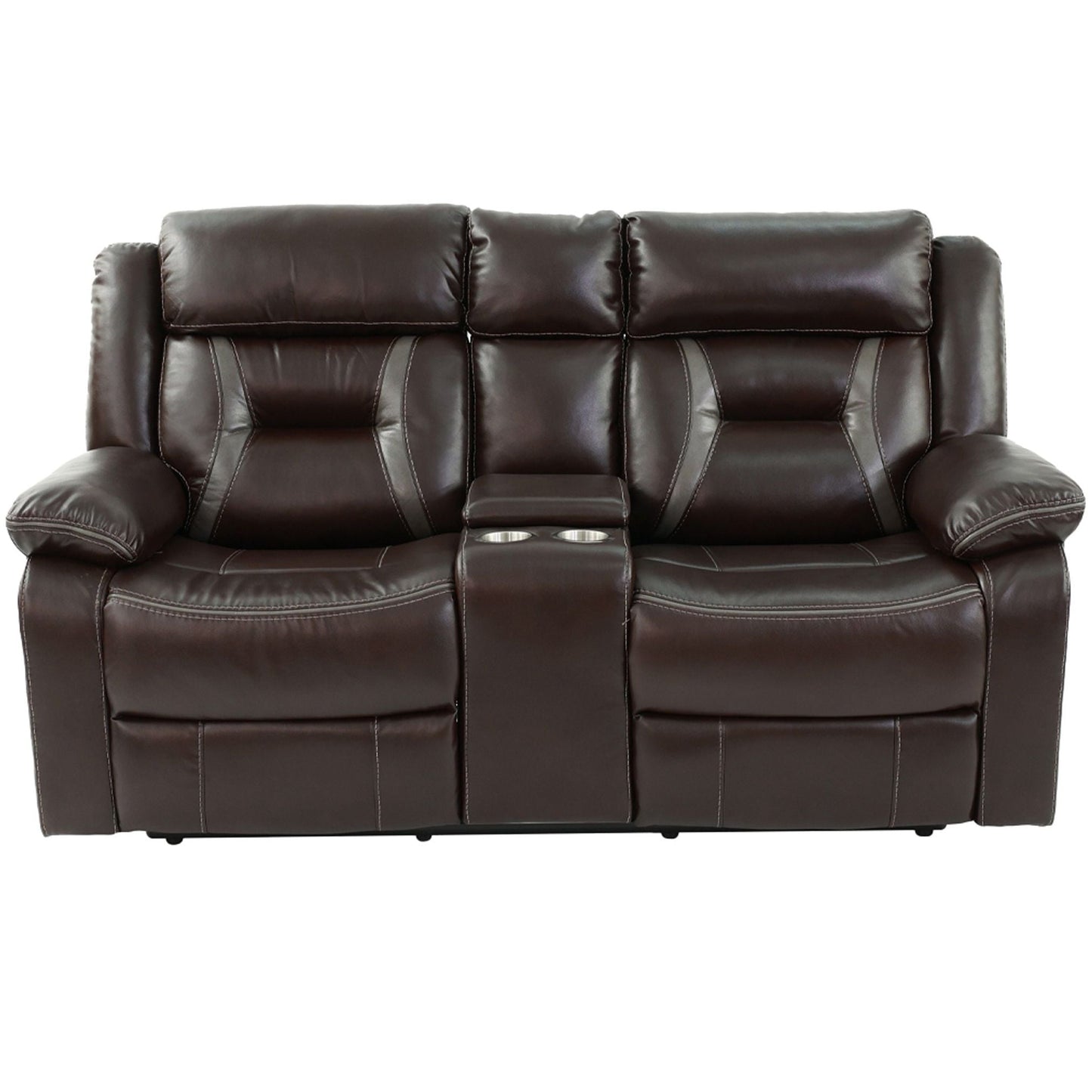 Living Room Set With Pillow Armrest And Tufted Backrest