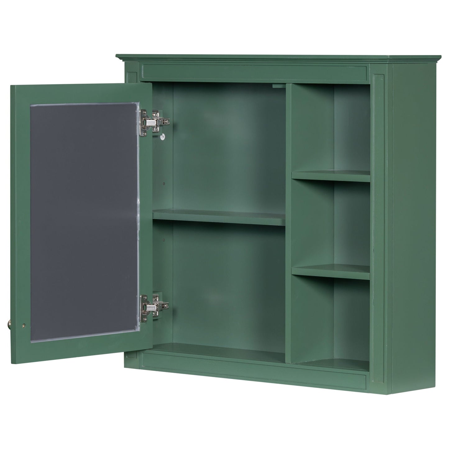 Bathroom Vanity With Medicine Cabinet, Royal Mirror Cabinet, Modern Bathroom Storage Cabinet With 2 Soft Closing Doors And 4 Drawers