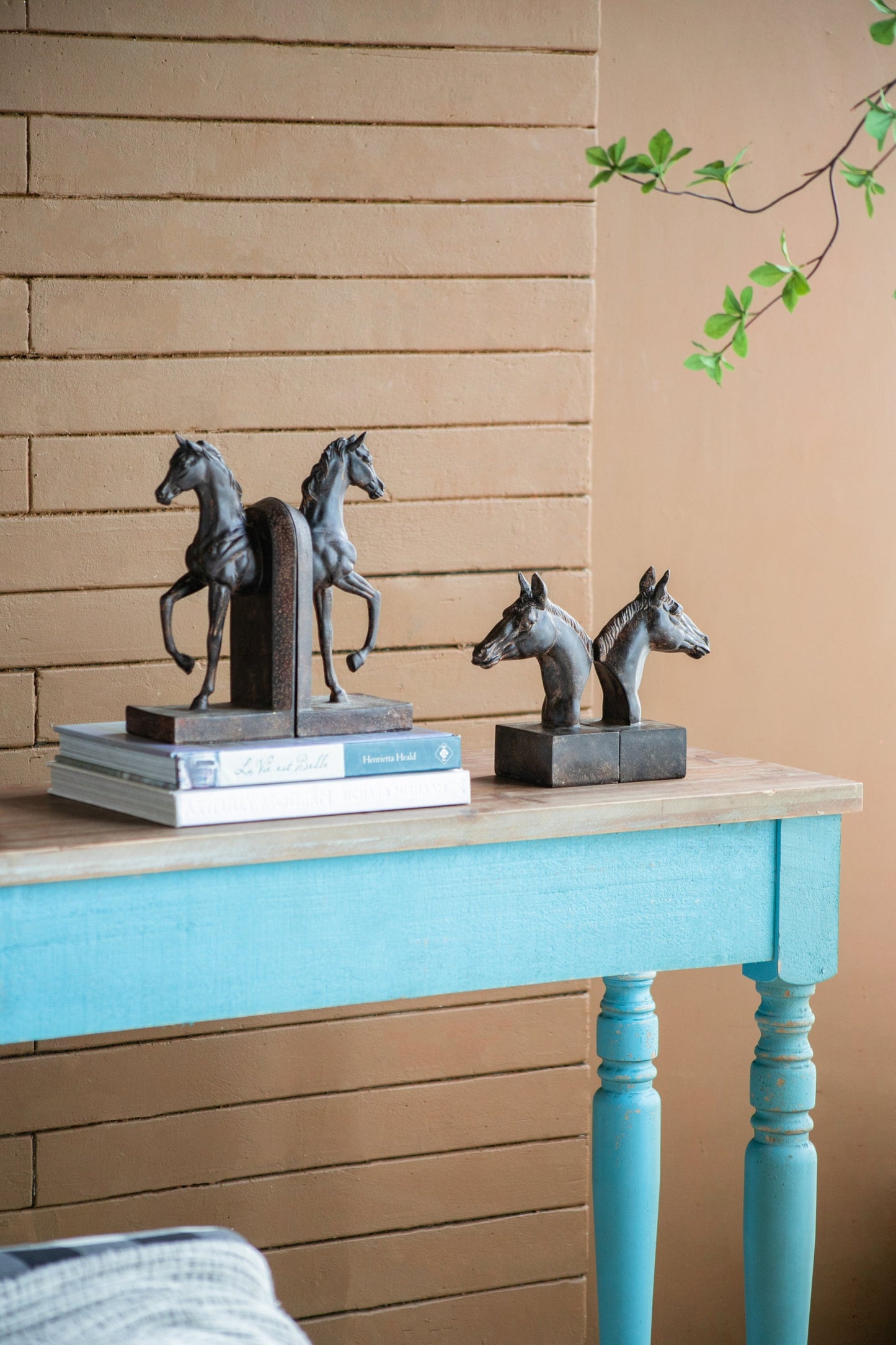 S/2 5x4x10.5' Trotting Horse Bookends