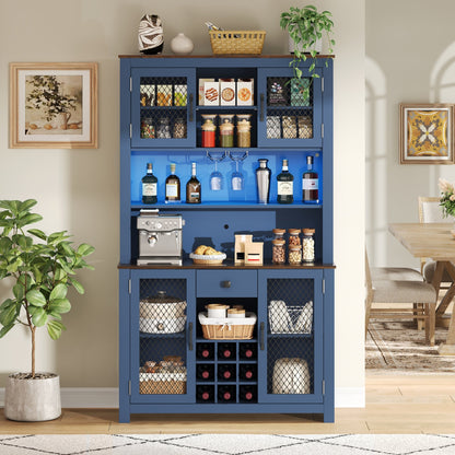 70.9" Kitchen Pantry Storage Cabinet