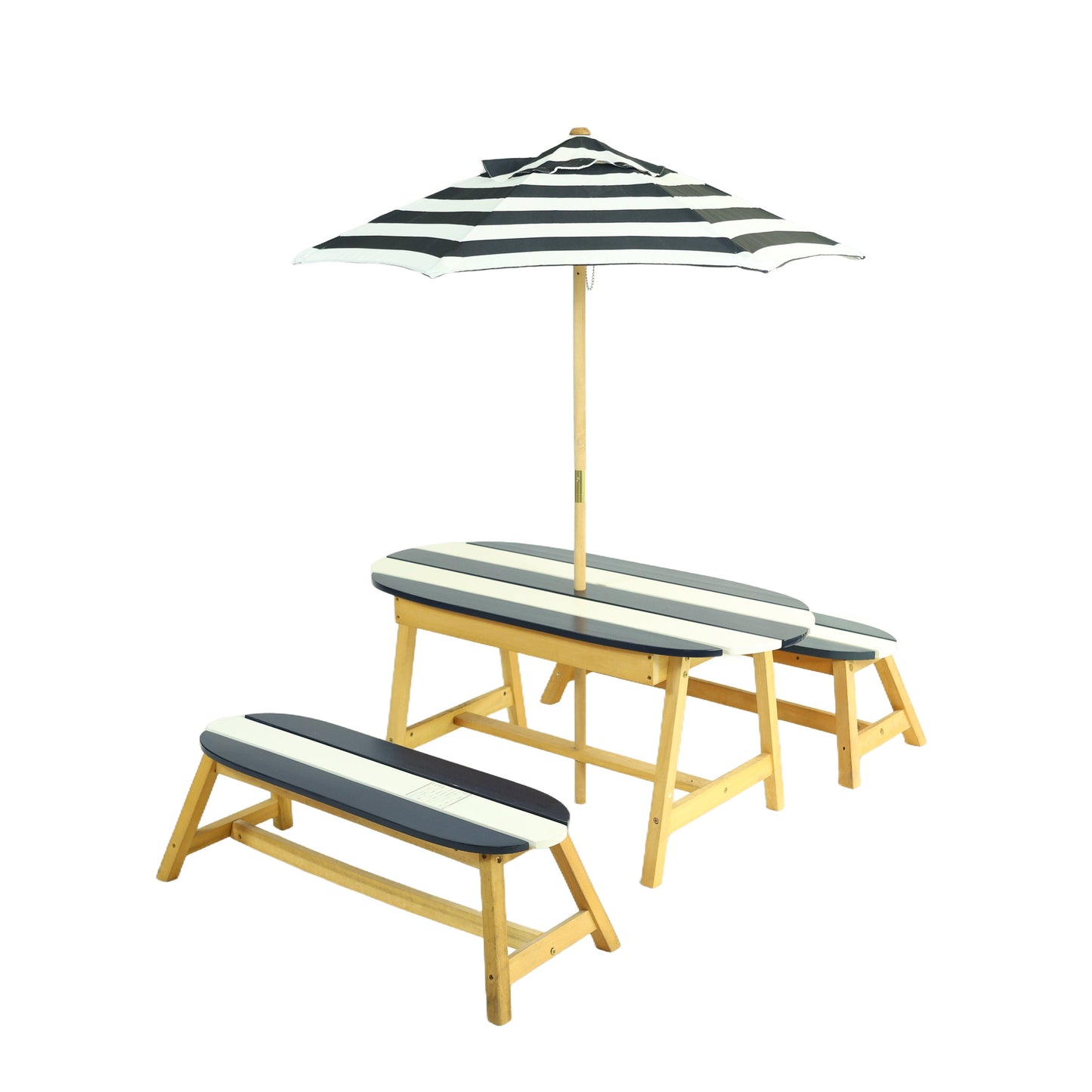 Naturally Playful Kids Picnic Table with Umbrella