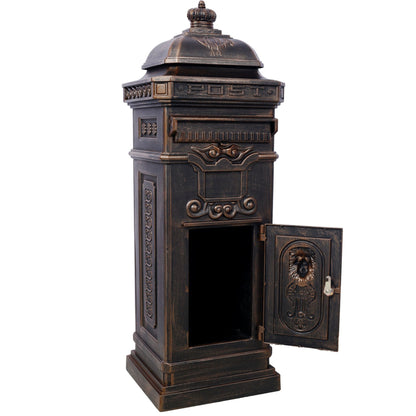 Mailboxs Residential Large-Capacity Letter Box, Rainproof Postbox Statue