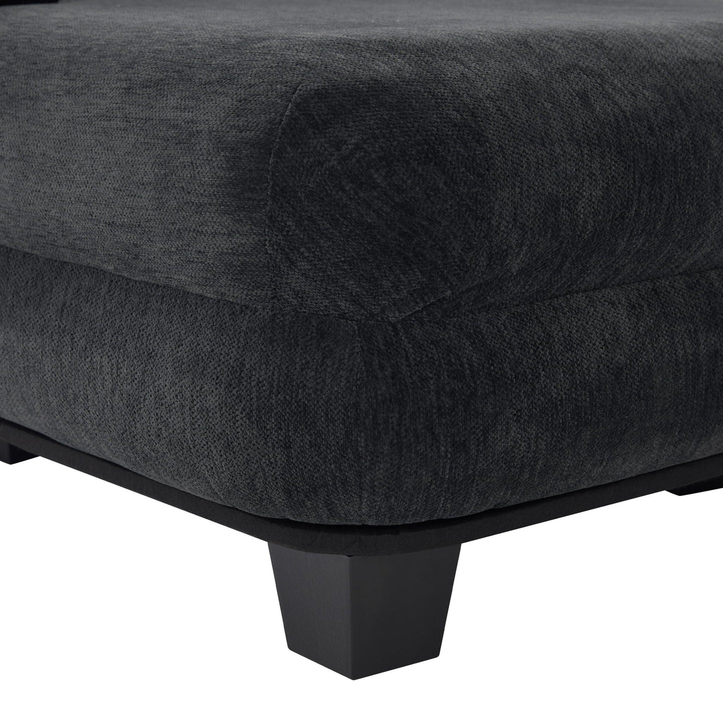 Oversized Chaise Lounge Sofa Bed with Deep Seat and Layered Armrests