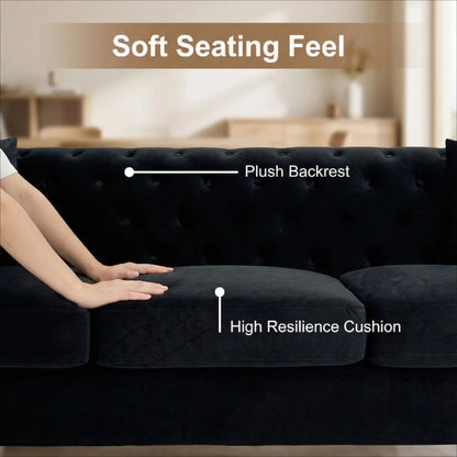 FX-P83-BK4 Sofa with 2 Pillows