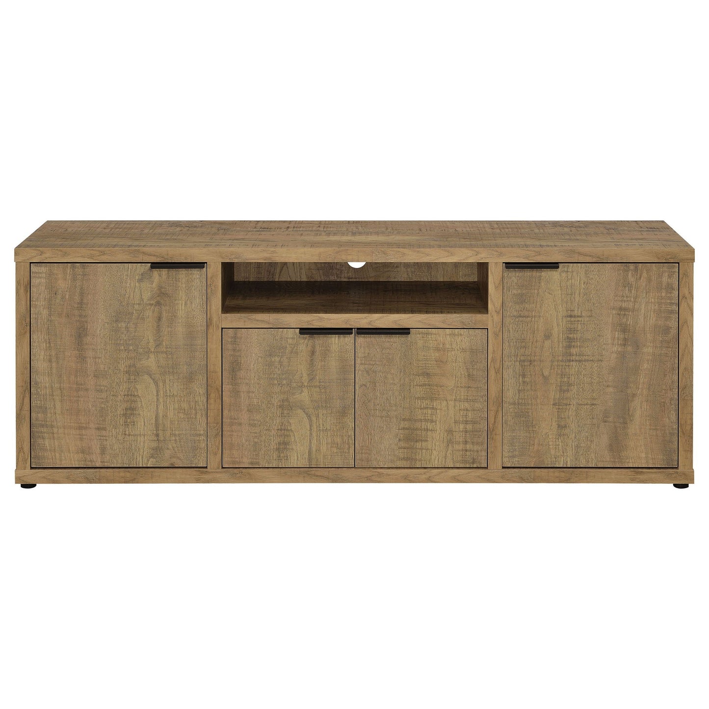 Noriega - 4 Door 60" TV Stand With Hidden Storage - Mango Color