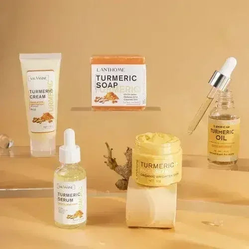 GlowRoot™ – 5-Piece Turmeric Skincare Kit for Radiant Skin