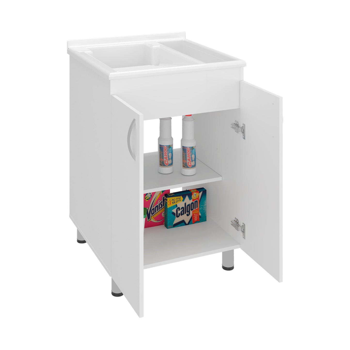 Foster 2 Door Utility Tub and Sink Freestanding Cabinet