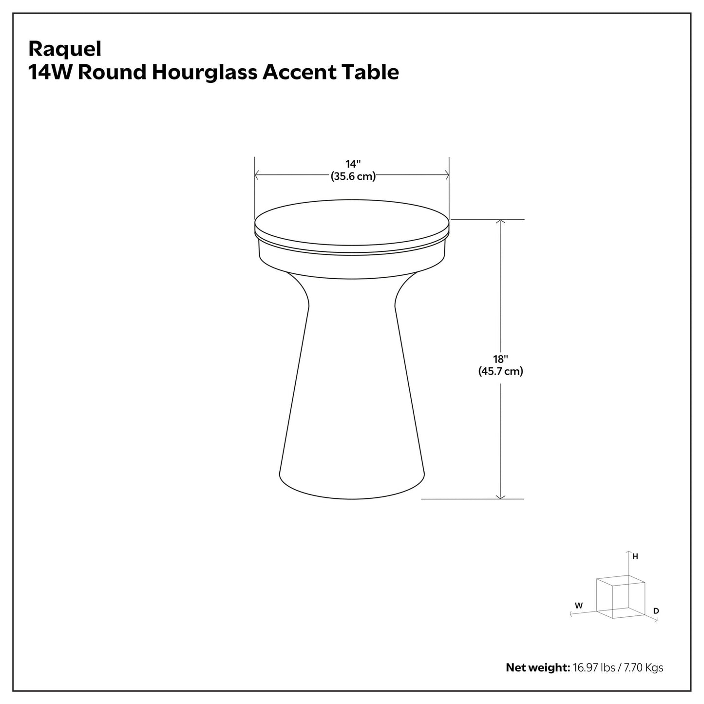 Raquel - Side Table - Antique Brass / White