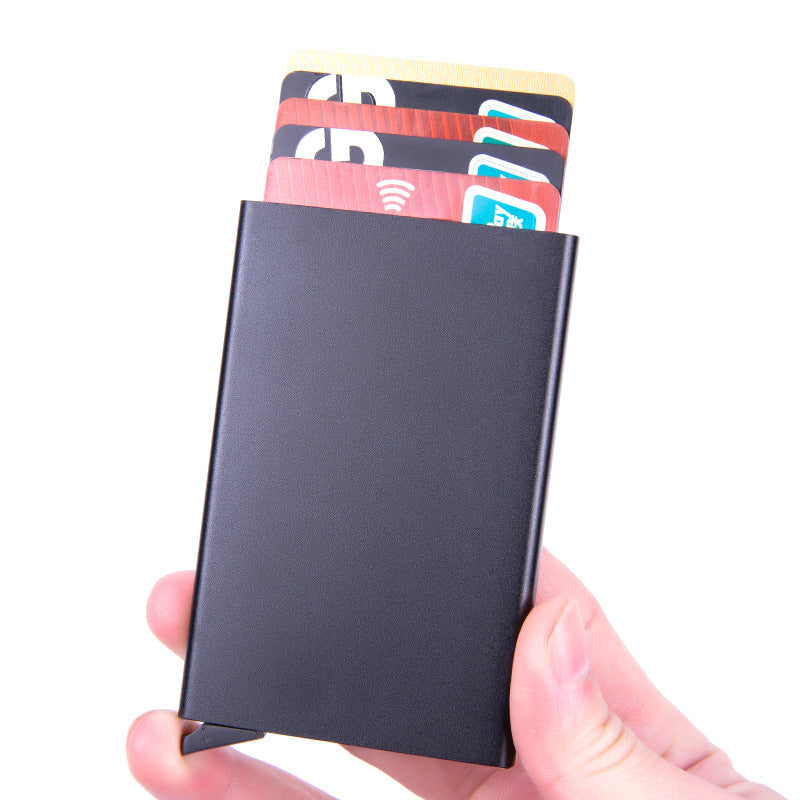 Mens Automatic Pop-Up ID Holder