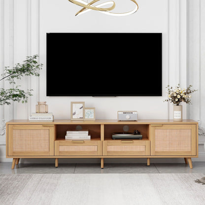 TV Stand Media Console With Cable Management