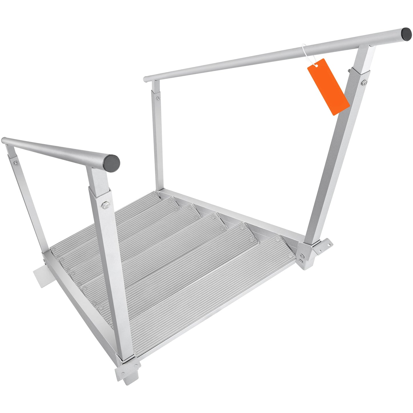 Dock Ladder, 43''-51'' Adjustable Height, 6 Steps with Dual Handrails