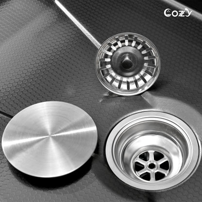 Waterfall Kitchen Sink, Stainless Steel Single Bowl