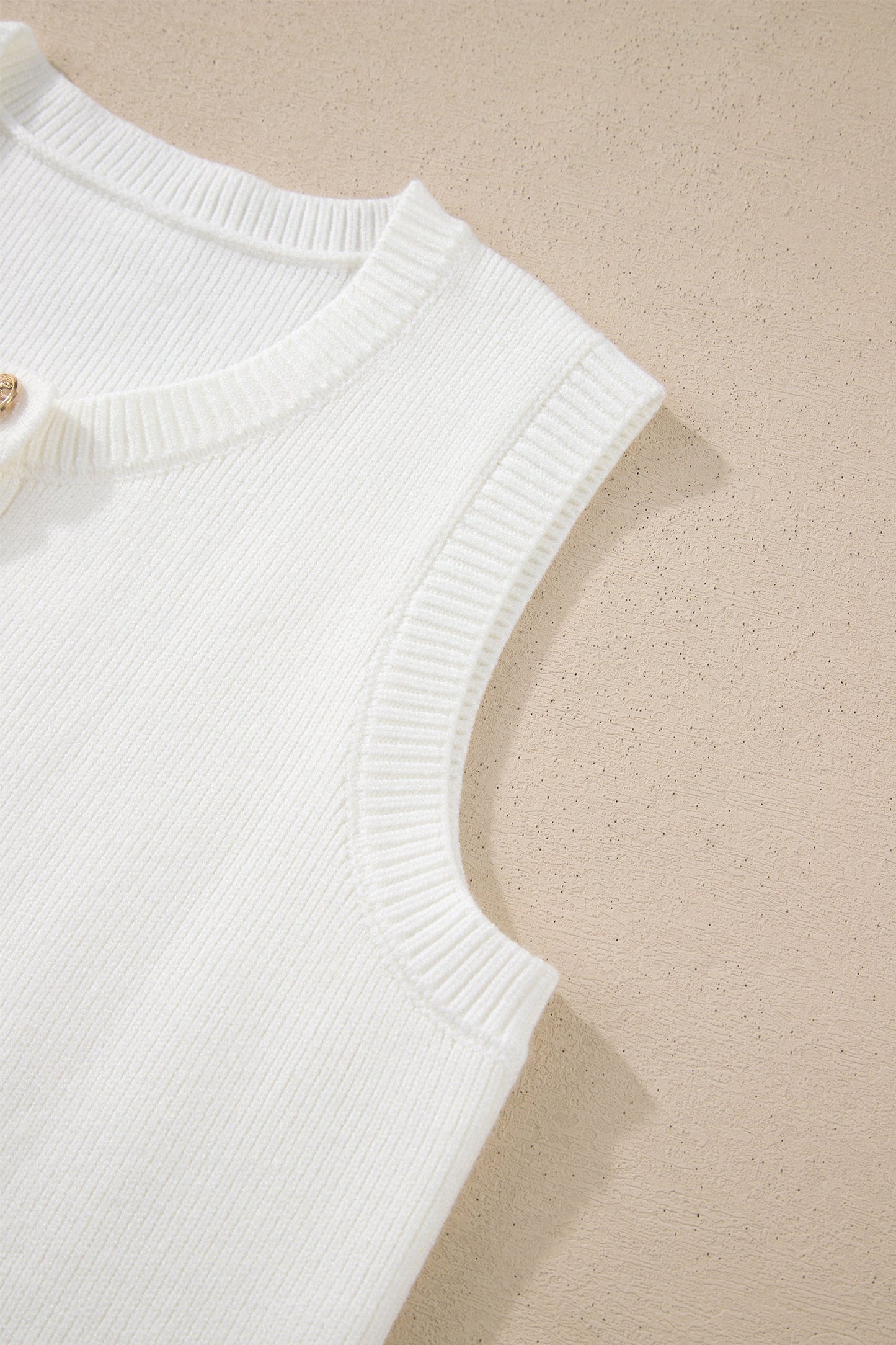 Adeline Color Sleeveless Knit Sweater