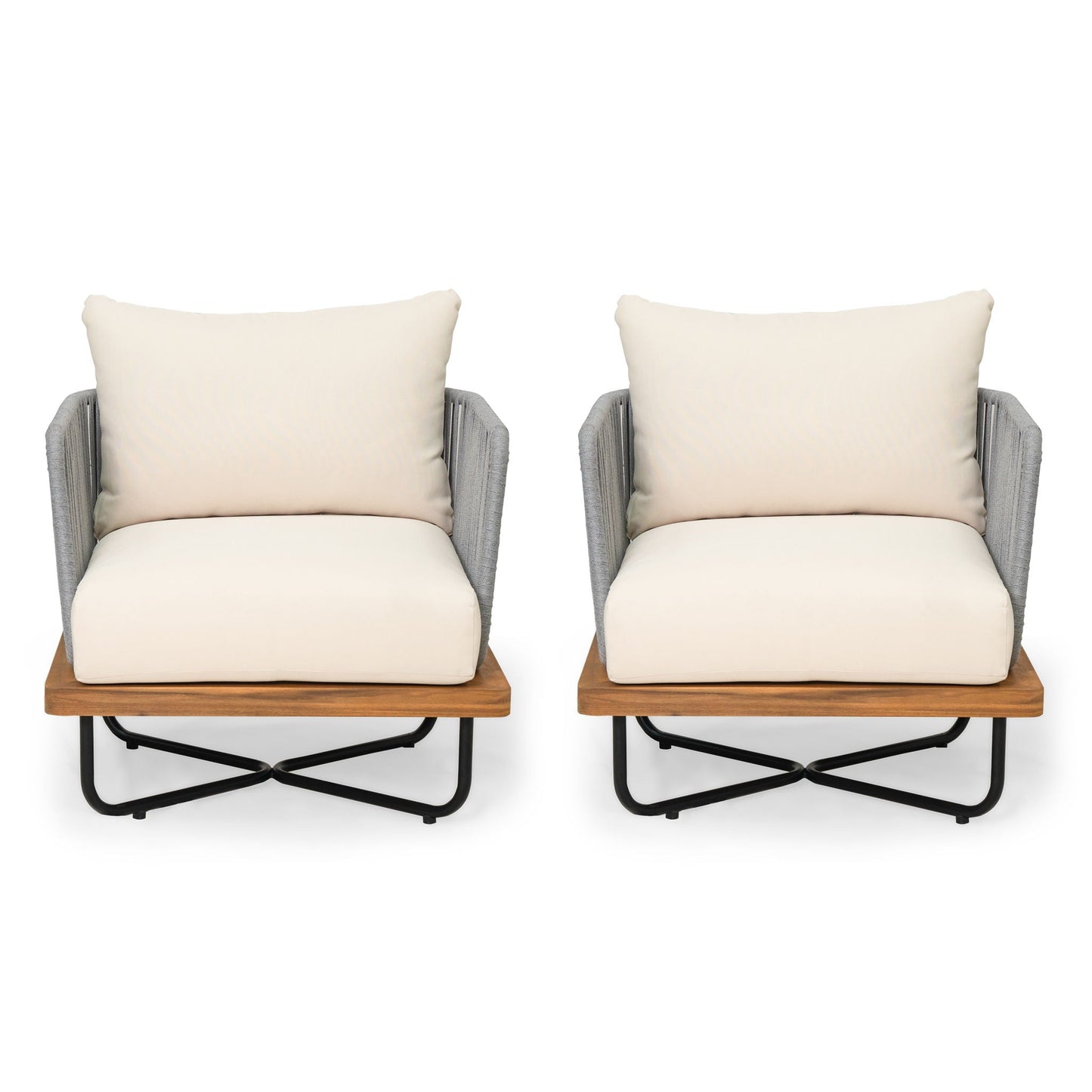 Lucca Outdoor Acacia Wood Chair