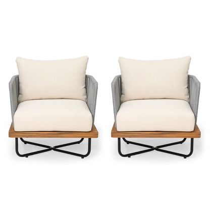 Lucca Outdoor Acacia Wood Chair