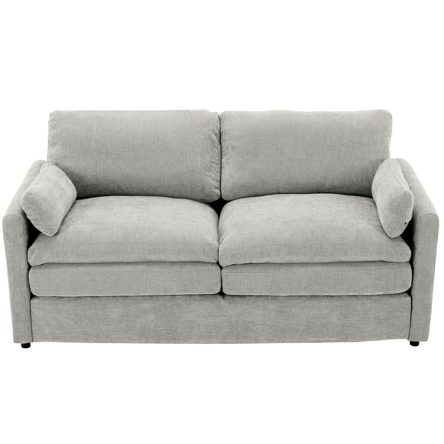 Cozy Upholstered Cushion Loveseat Sofa For Living Room