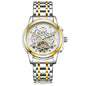 New Mens Large-rotor Skeleton Automatic Mechanical Watch