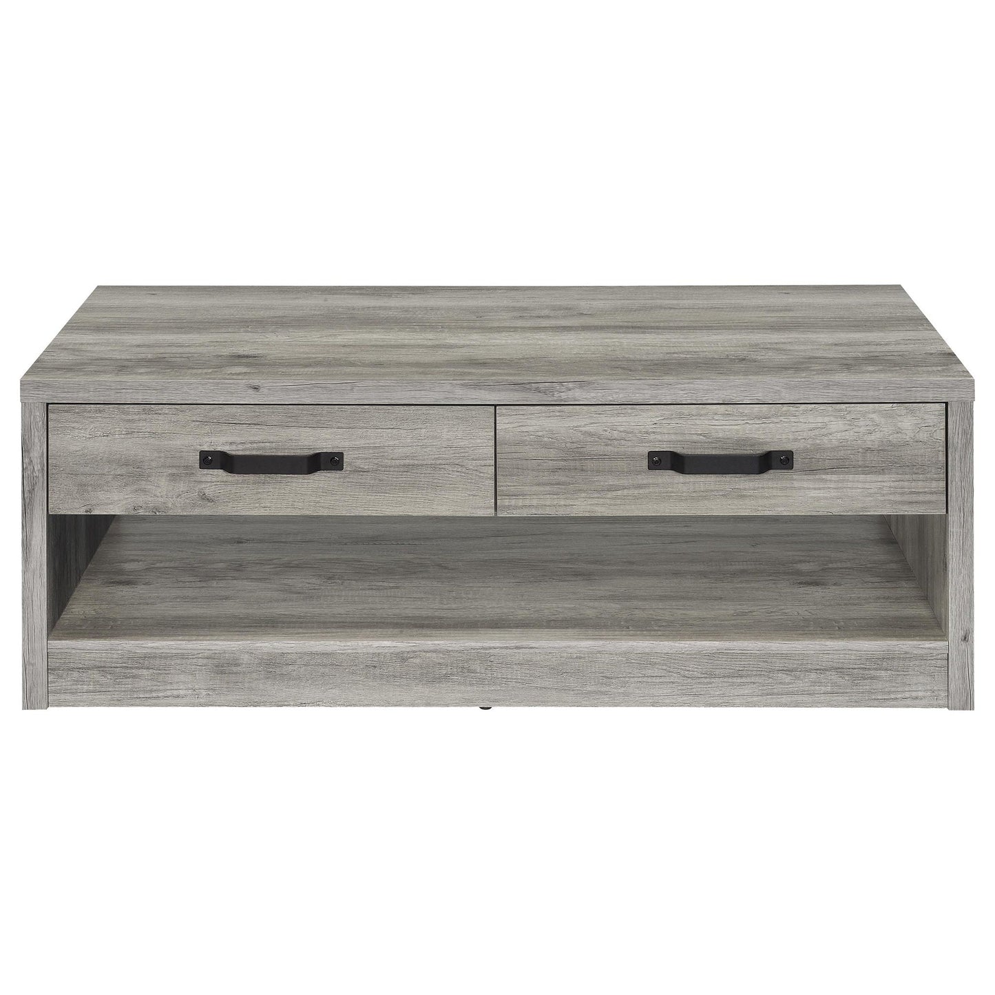 Nuberg - 2 Piece And End Table Set With Storage Drawers - Gray