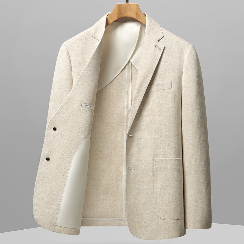 Men's Casual Suit Korean-Style Slim-Fit Single-Breasted Blazer Top