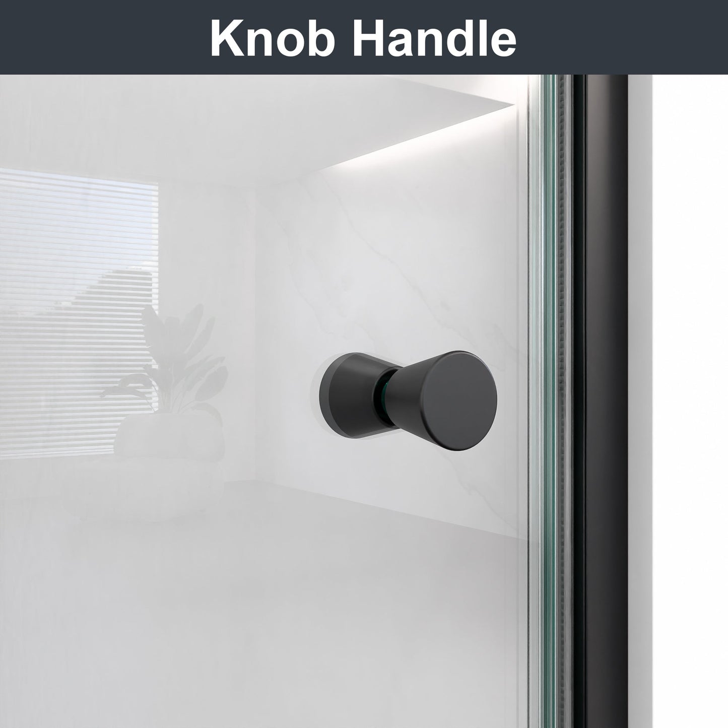 30"W x 72"H Frameless Circular Pivot Shower Door in Matte