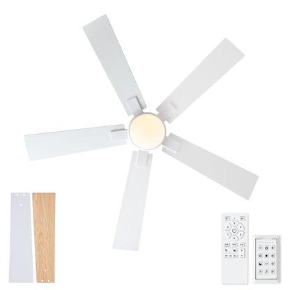 Reversible Motor Integrated LED Dimmable Ceiling Fan With Light