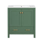 Bathroom Vanity With Single Sink, Combo Cabinet Undermount Sink, Bathroom Storage Cabinet With 2 Doors And A Drawer, Soft Closing, Multifunctional Storage, Solid Wood Frame