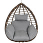 Egg Chair Cushion Hanging Basket Seat Cushion Thicken Soft Egg Swing Chair Pad Hanging Egg Chair Cushion with Headrest