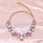 Cat And Dog Gem Pearl Necklace Princess